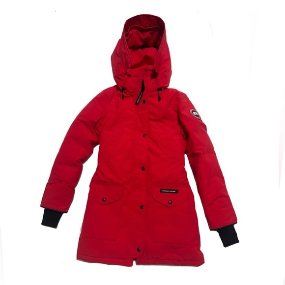 ❤️🌟HOST PICK🌟❤️ Canada Goose Red The Trillium Parka New with Tags $1750 - Picture 5 of 13
